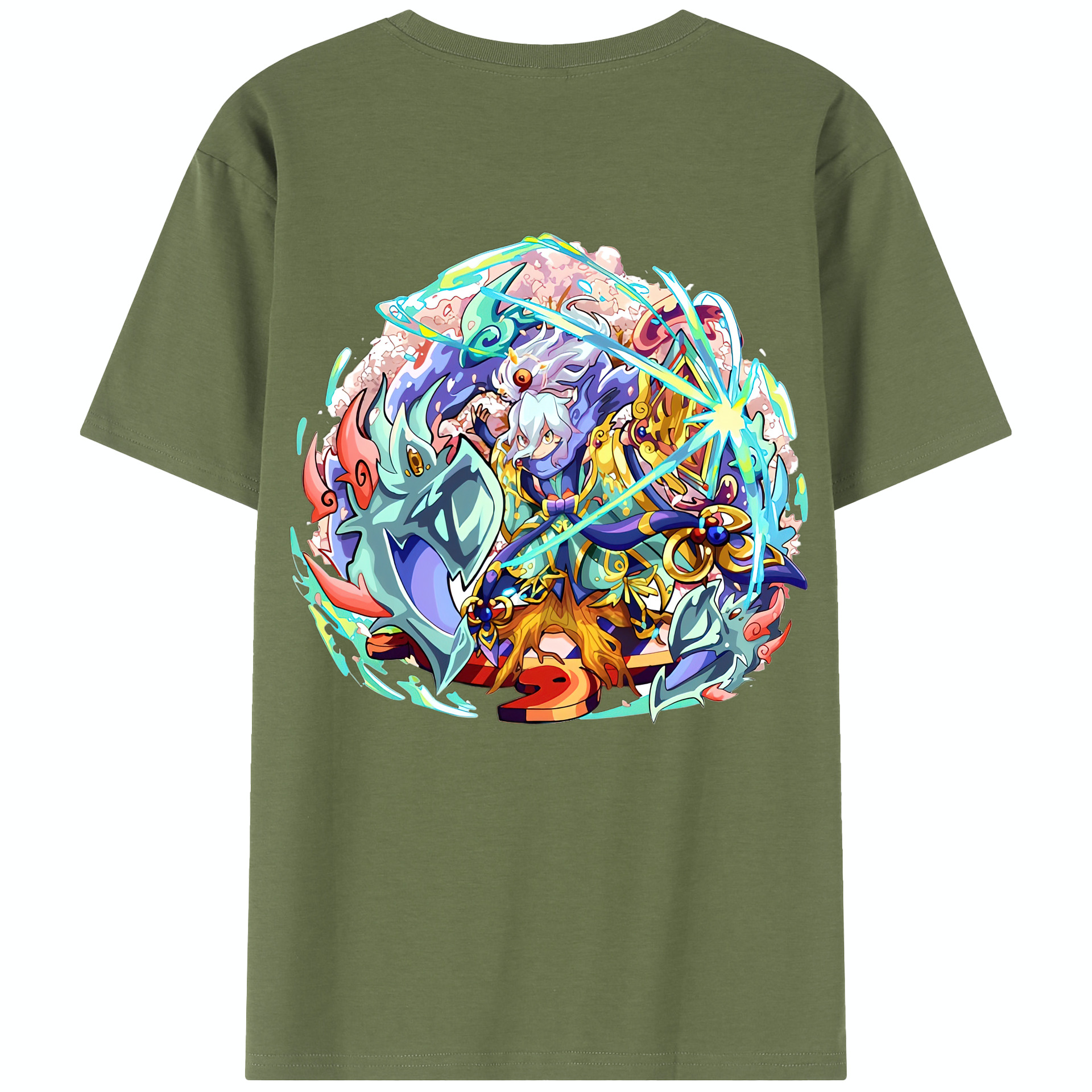 （画像用） 妖怪ウォッチ Yo-kai Watch 綿100％半袖Tシャツ（背面プリント）